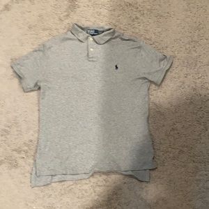 Men’s  medium grey polo shirt
